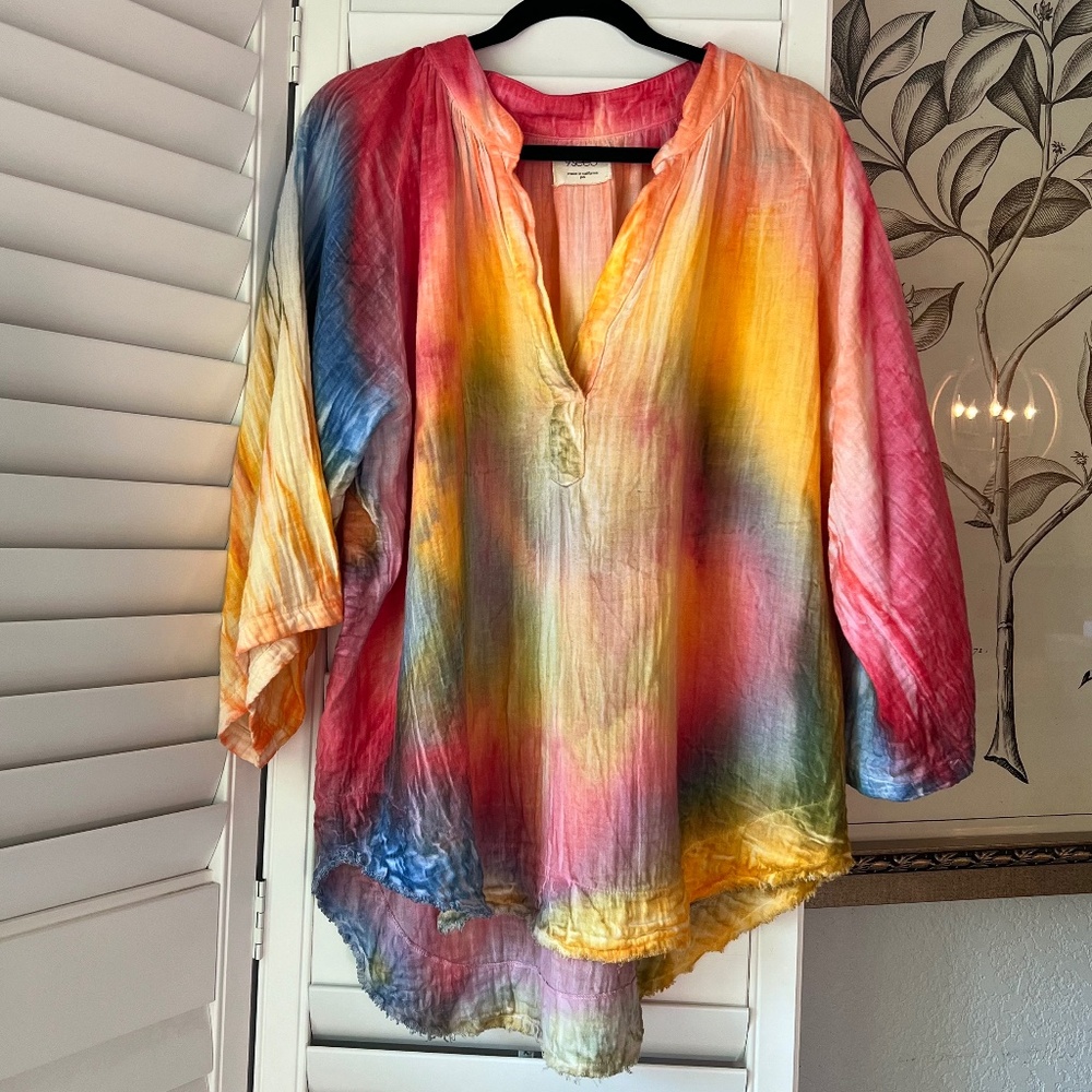 9 Seed Marrakesh Tie Dye Blouse - Size P/S